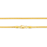 22K Gold Cable Dot Chain - 20"
